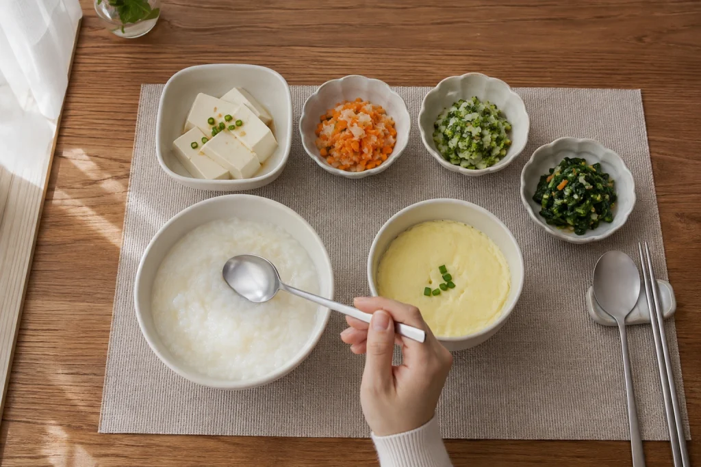 빠진 임시치아를 손에 올려두고 치과에 전화하는 모습